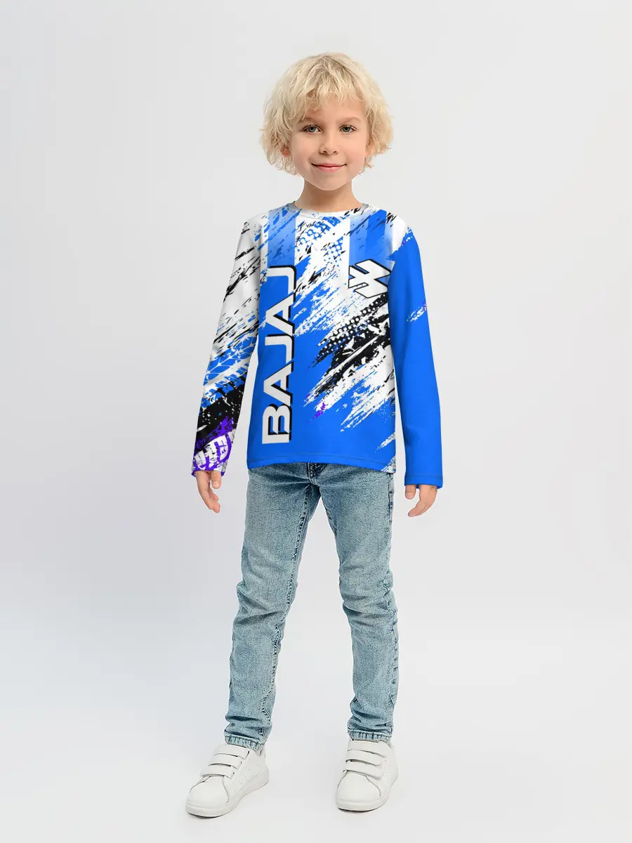 Детский лонгслив / BAJAJ / БАДЖАДЖ / МОТОСПОРТ