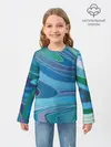 Детский лонгслив / Морская волна