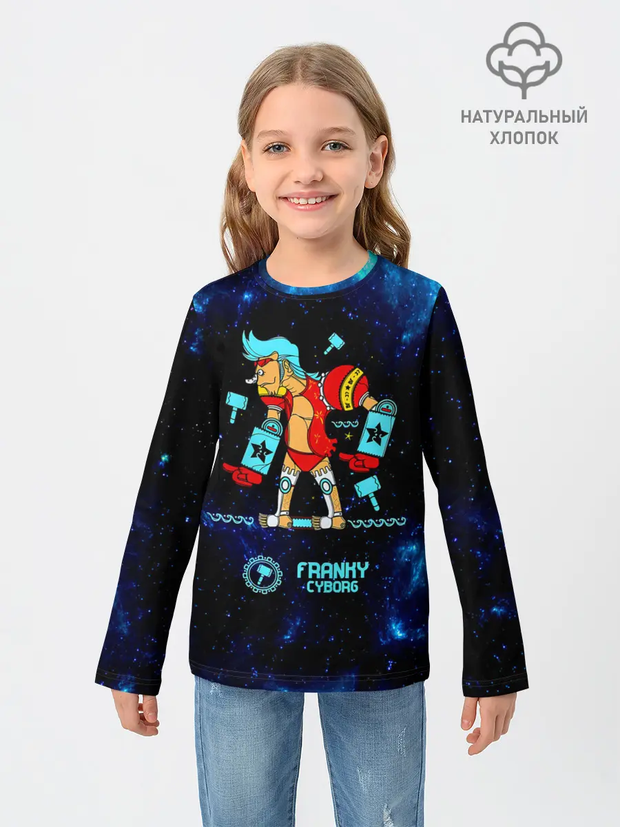 Детский лонгслив / Фрэнки Киборг One Piece