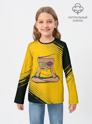 Детский лонгслив / Radiohead | Радиохед | Лого