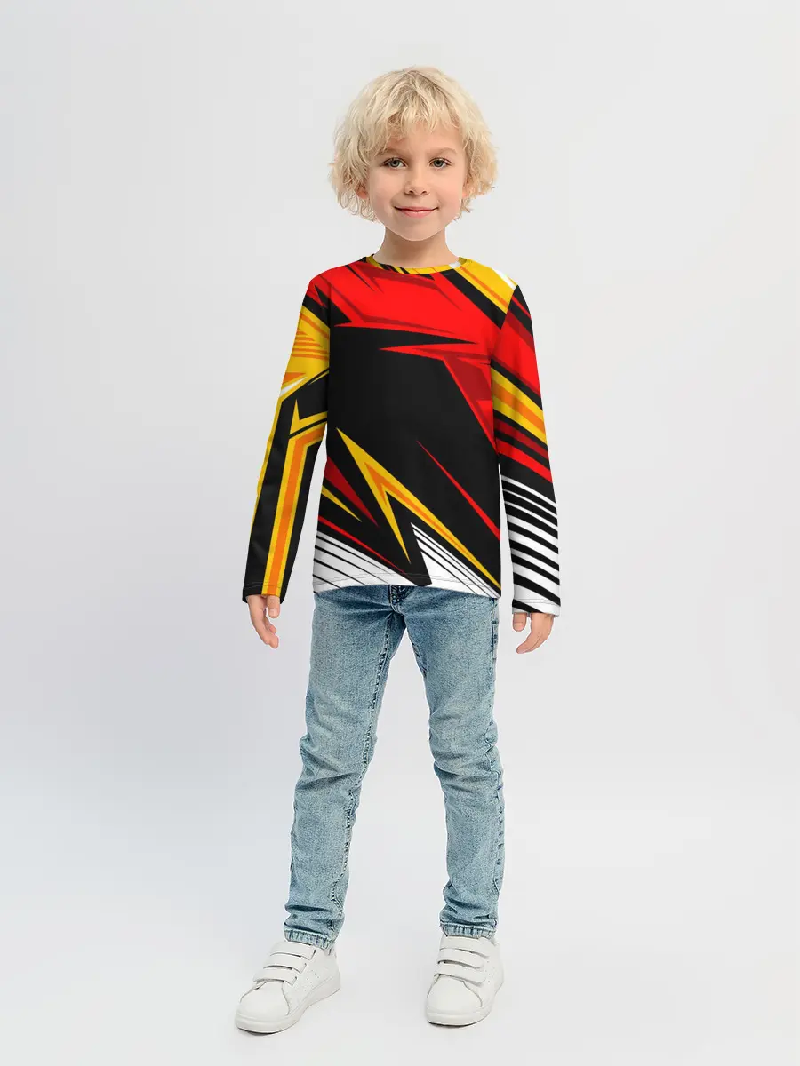 Детский лонгслив / КРАСНО-ЖЕЛТЫЙ СПОРТ | SPORT