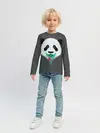 Детский лонгслив / Панда Краски Брызги