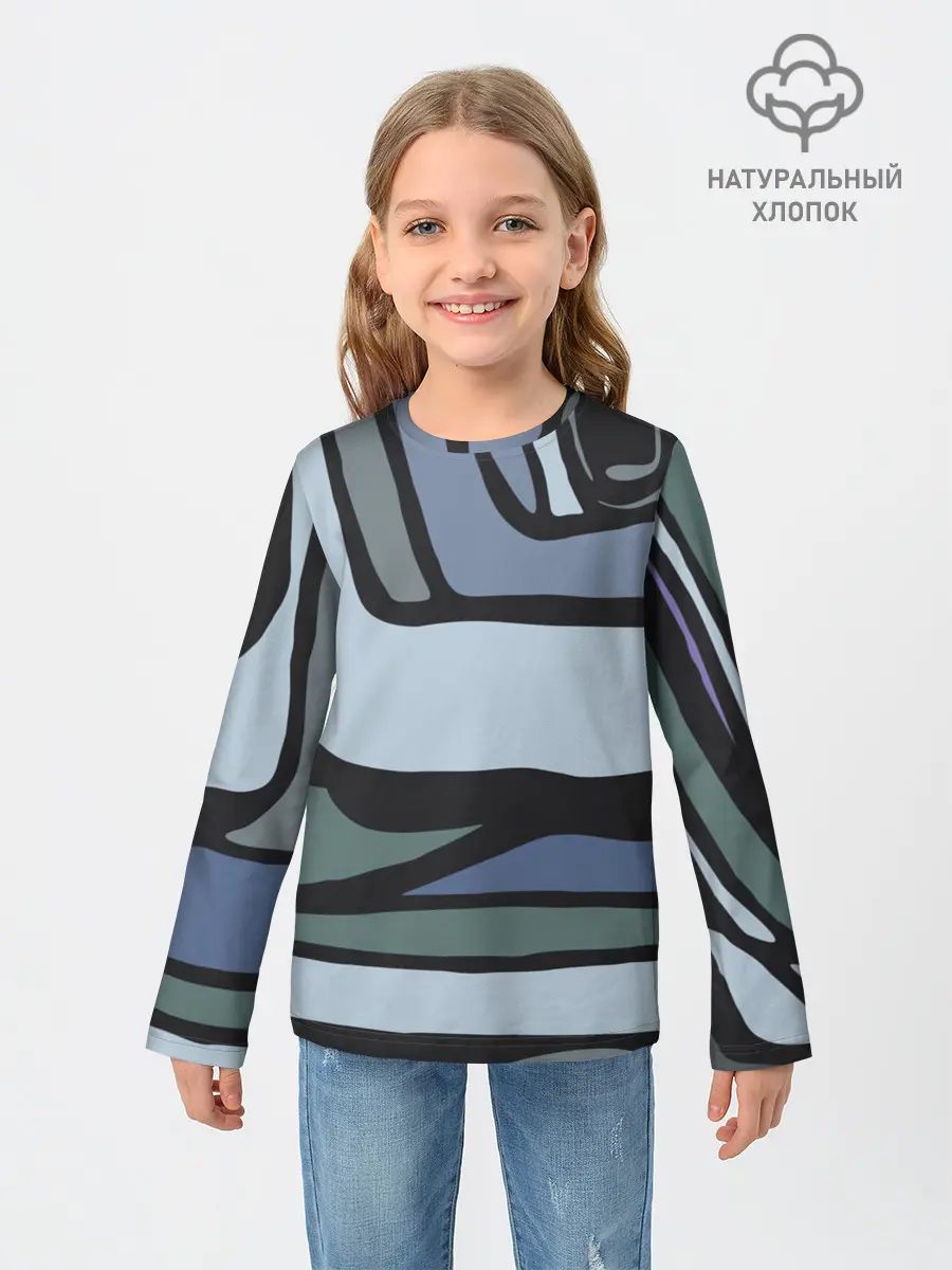 Детский лонгслив / Графит