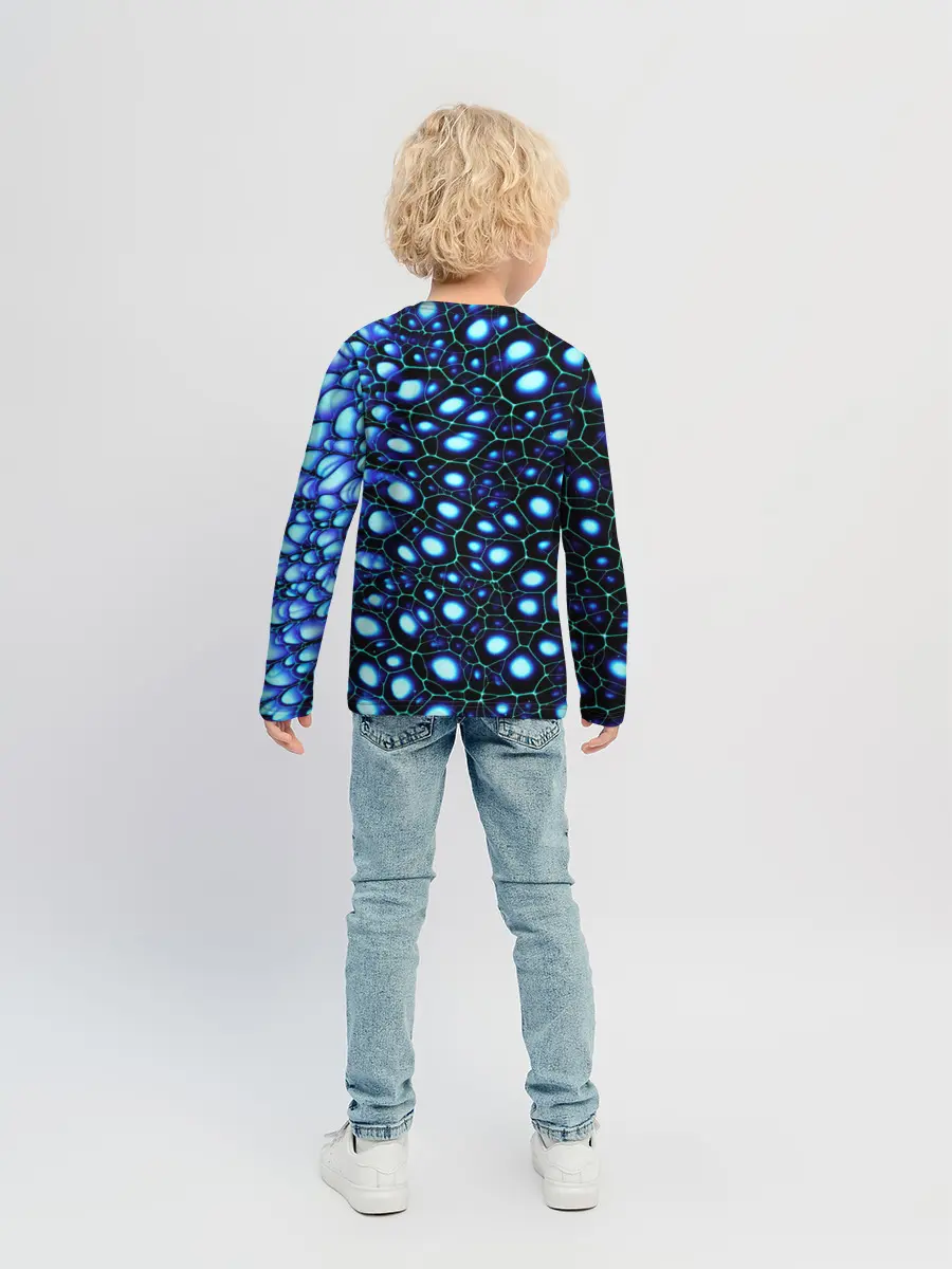 Детский лонгслив / Абстракция-макрокраска