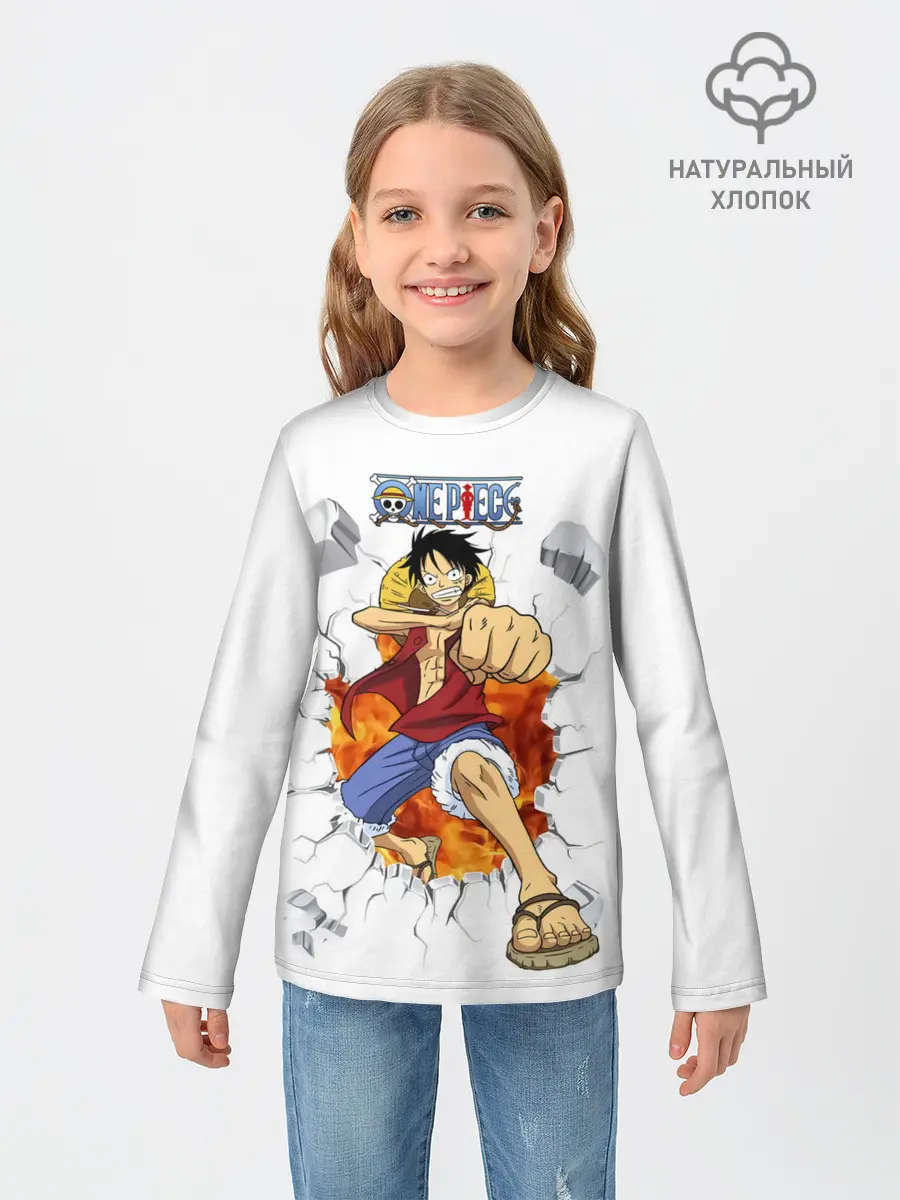Детский лонгслив / Луффи One Piece. Большой куш