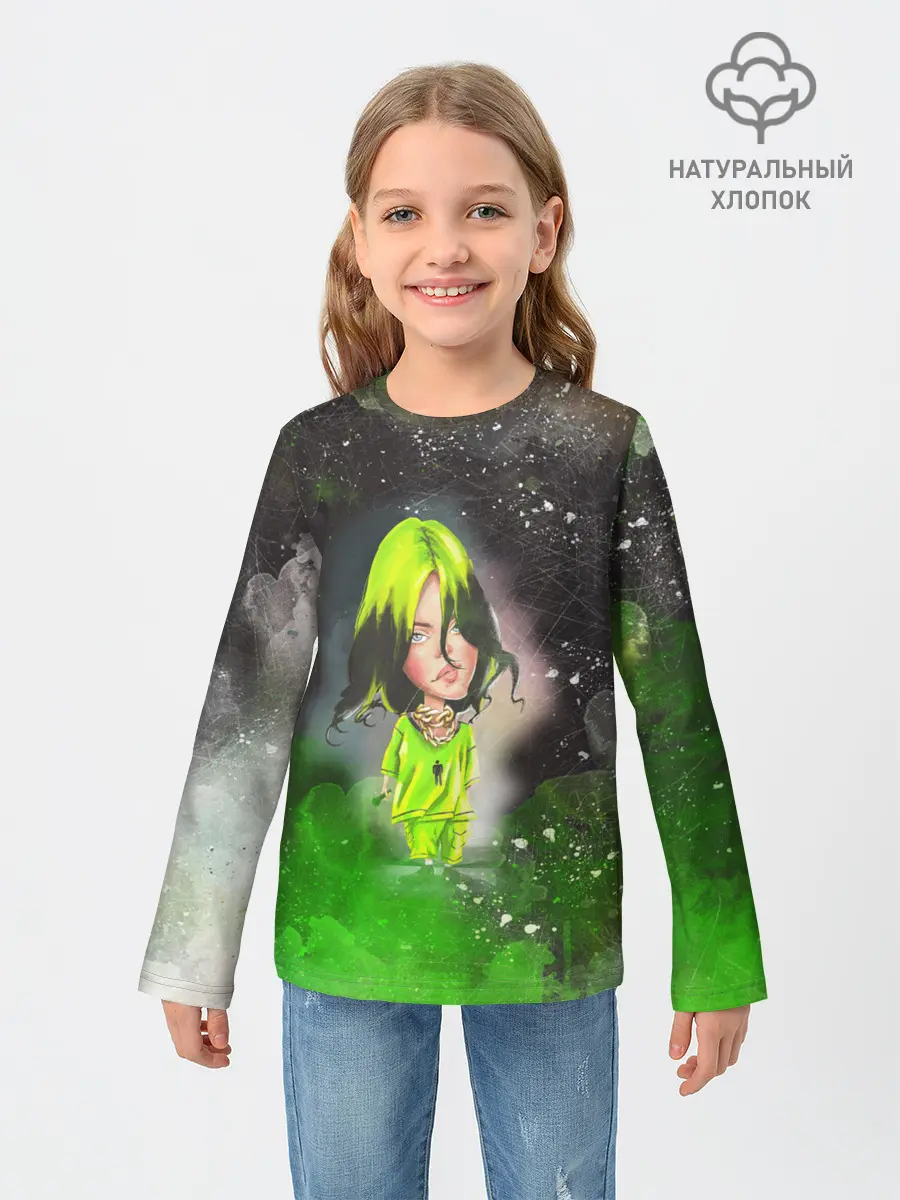 Детский лонгслив / BILLIE EILISH | БИЛЛИ АЙЛИШ