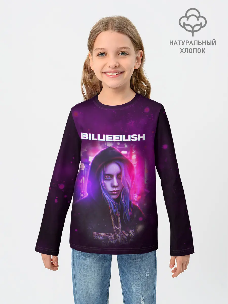 Детский лонгслив / BILLIE EILISH | GLITCH