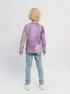 Детский лонгслив / Сиреневые разводы краски