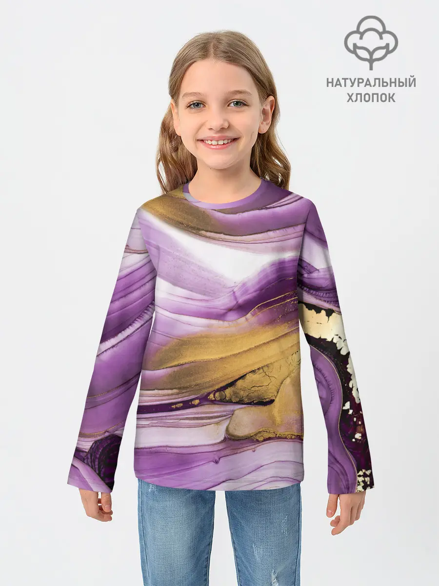 Детский лонгслив / Наслоение красок