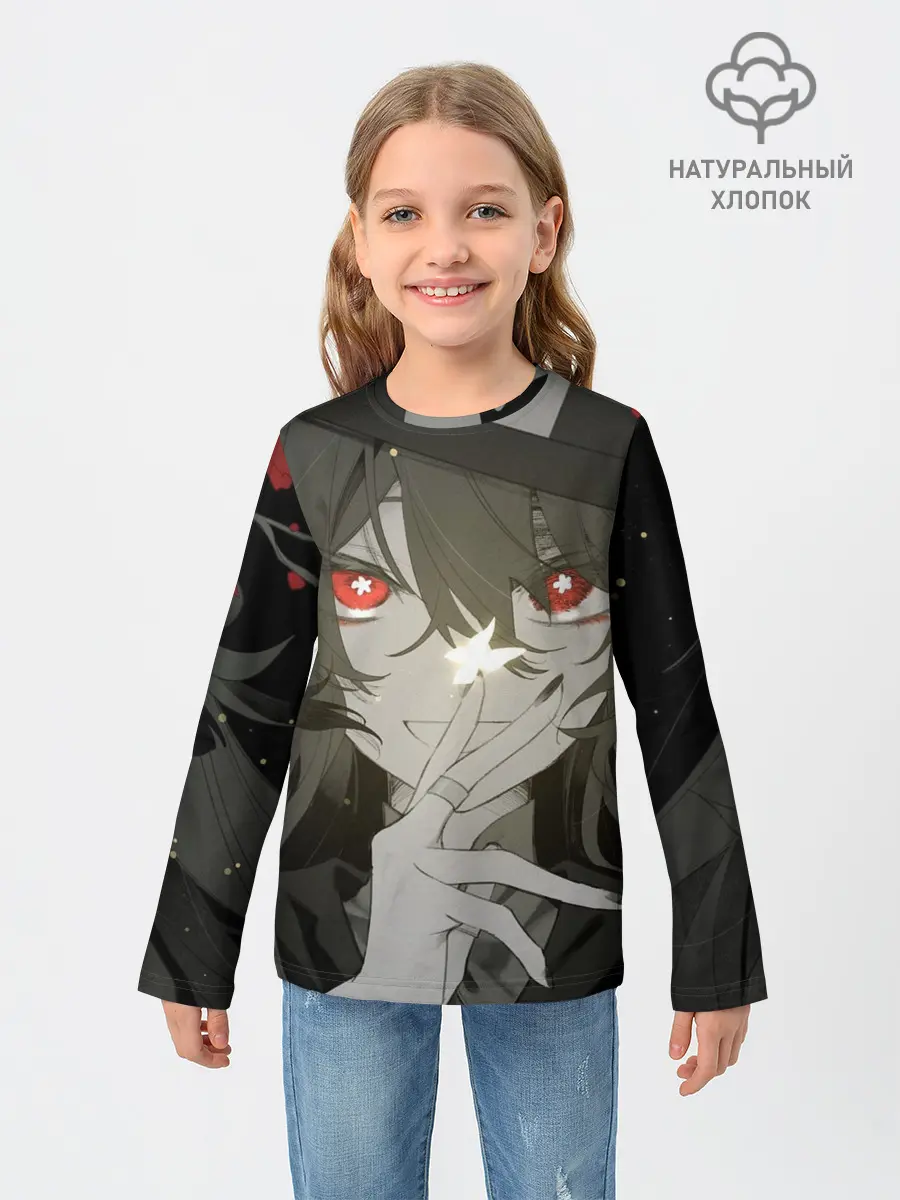 Детский лонгслив / Геншин импакт Ху тао