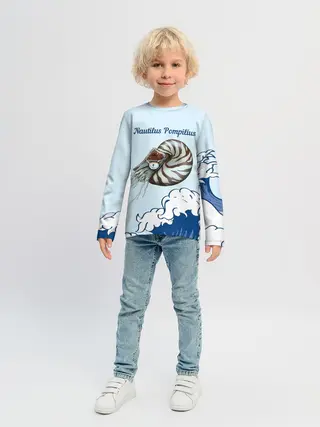 Детский лонгслив / Nautilus Pompilius океан