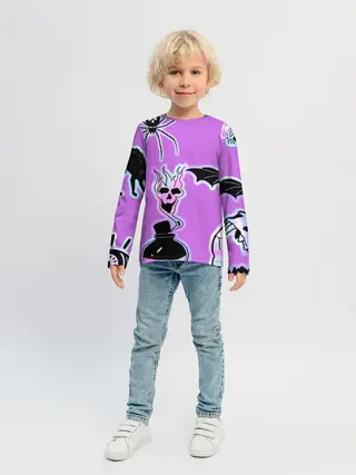 Детский лонгслив / Зелье смерти,паук-Holographica