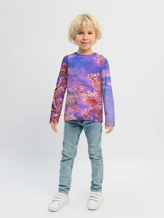 Детский лонгслив / Сакура