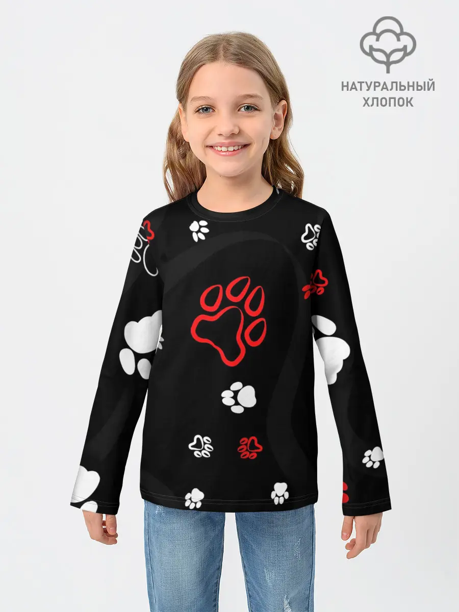 Детский лонгслив / Большая лапа