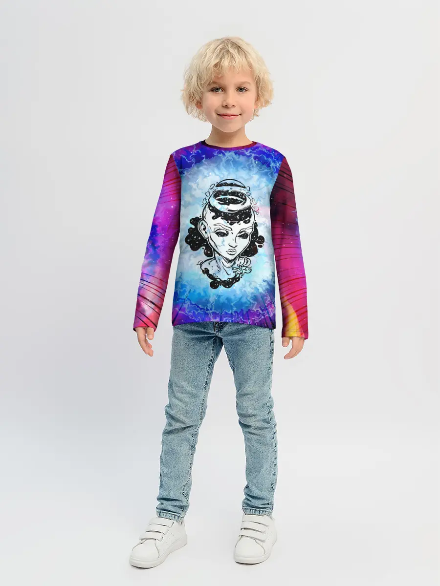 Детский лонгслив / ГОСПОЖА ГАЛАКТИКА | SPACE GIRL