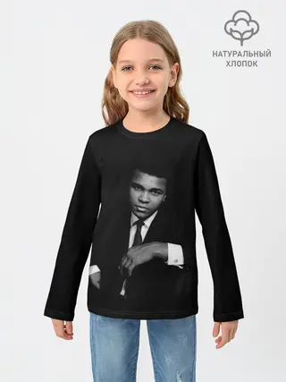 Детский лонгслив / Мухаммед Али Mohammed Ali