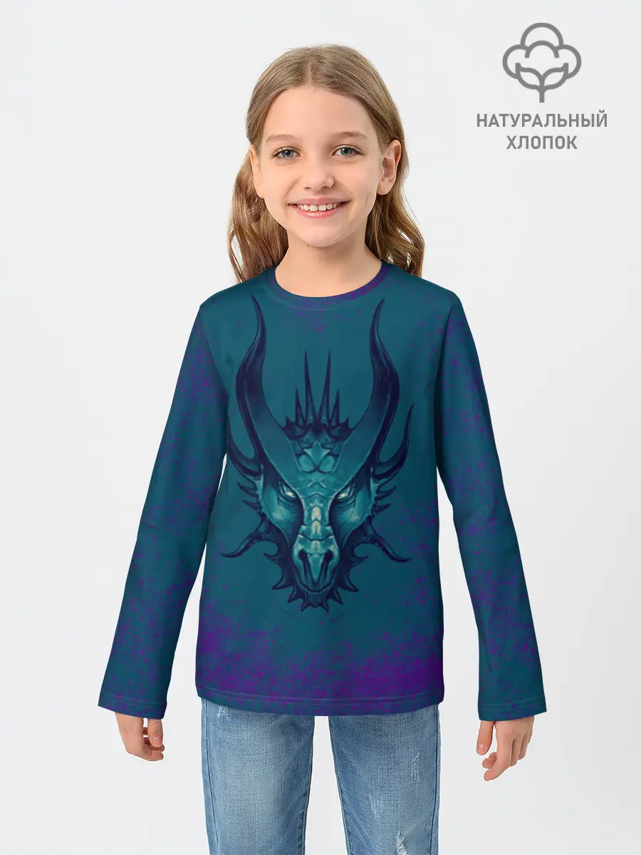 Детский лонгслив / Водяной дракон