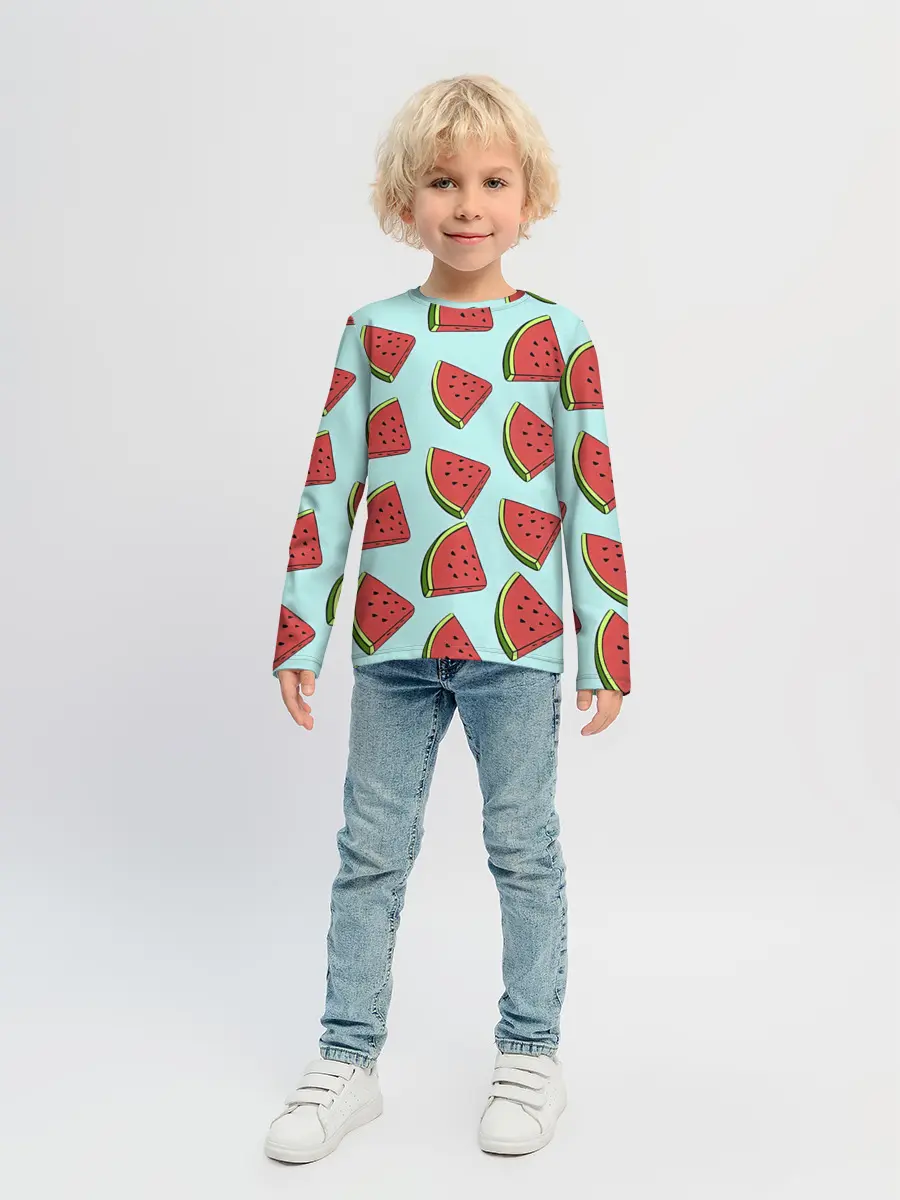 Детский лонгслив / Дольки арбузов