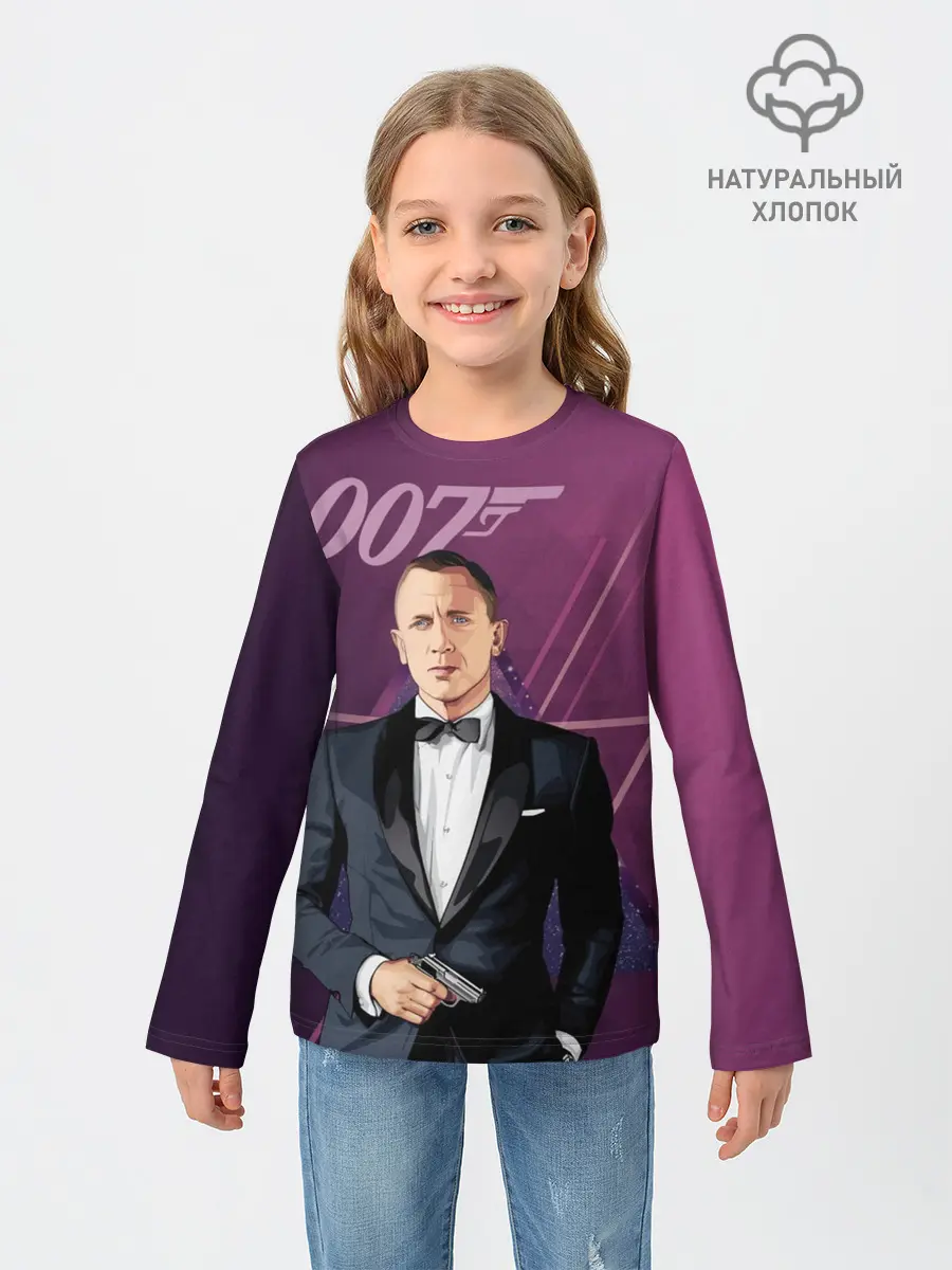 Детский лонгслив / агент 007 Джеймс Бонд