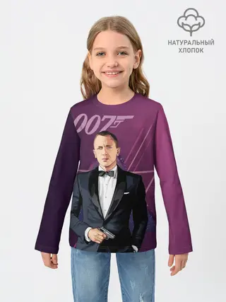 Детский лонгслив / агент 007 Джеймс Бонд