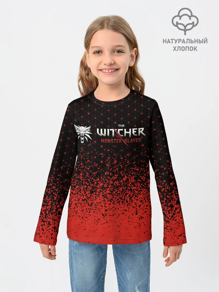 Детский лонгслив / Ведьмак: Охотник на Монстров - Краска