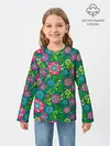 Детский лонгслив / Поле разноцветных цветков