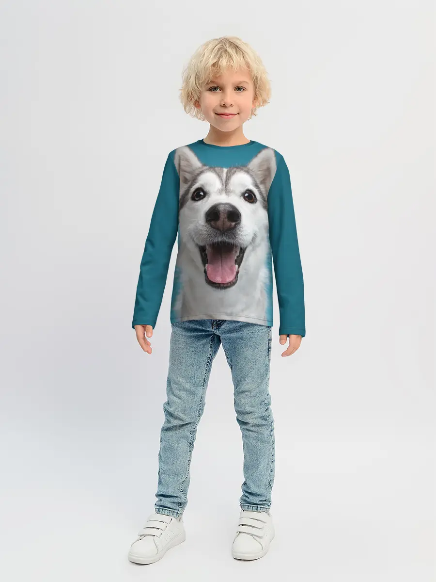 Детский лонгслив / Хаски