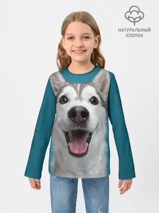 Детский лонгслив / Хаски