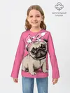 Детский лонгслив / Мопс | собака