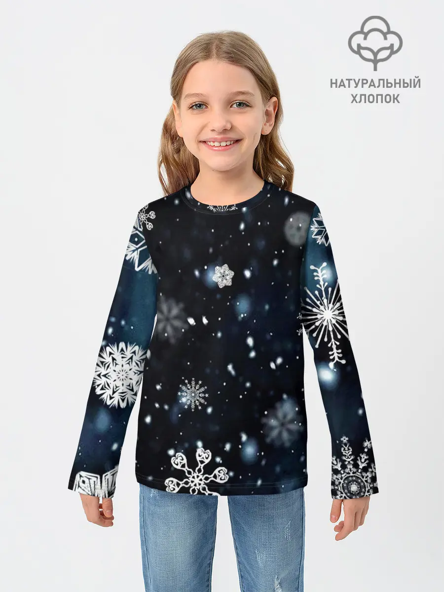 Детский лонгслив / А снег идёт