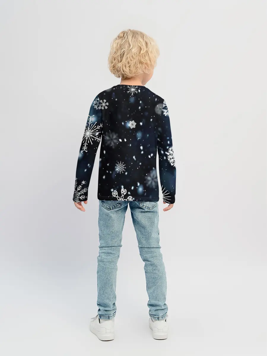 Детский лонгслив / А снег идёт