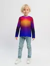 Детский лонгслив / Размытый оранжево-фиолетовый