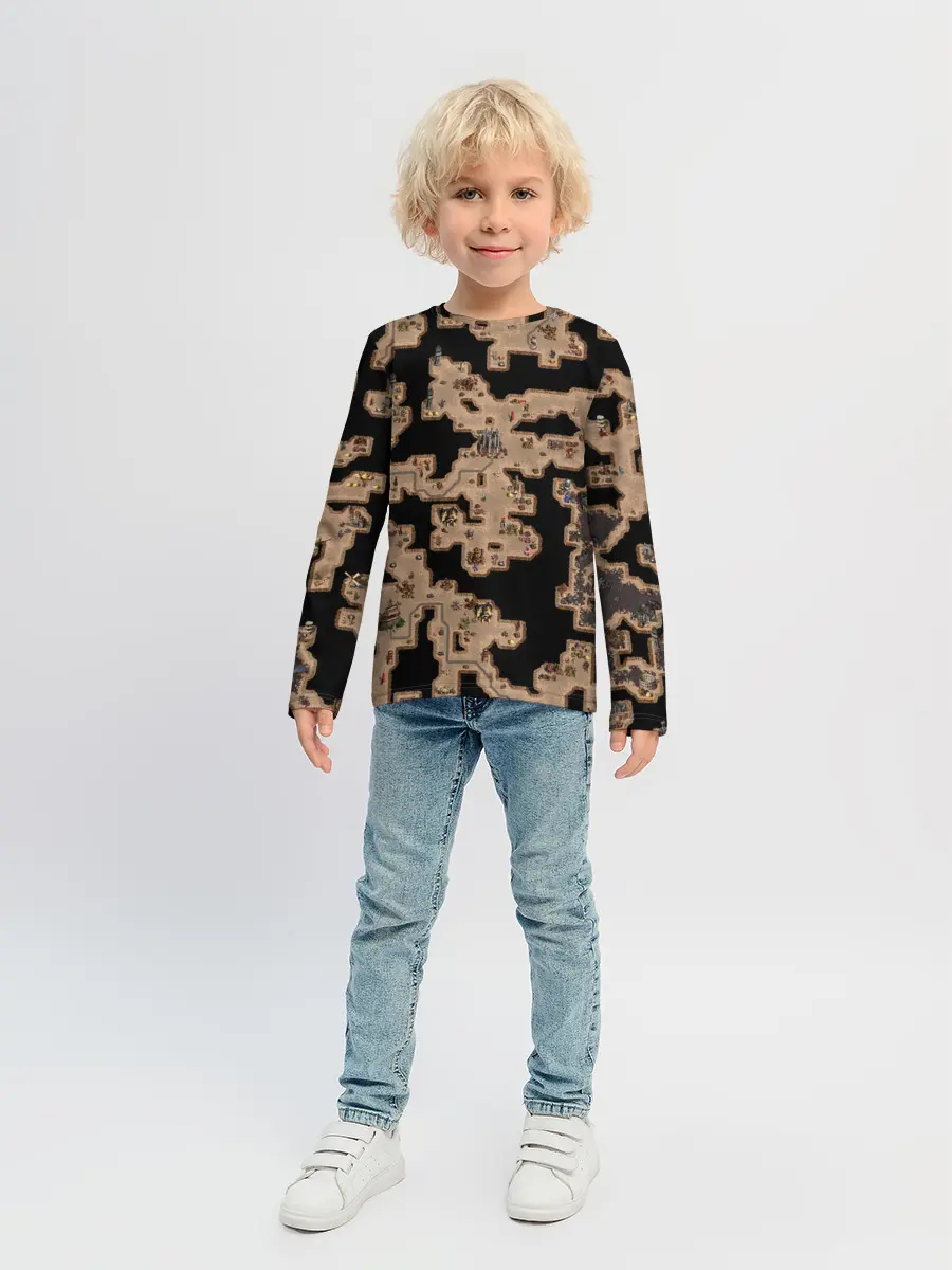 Детский лонгслив / Heroes III Dungeon Map