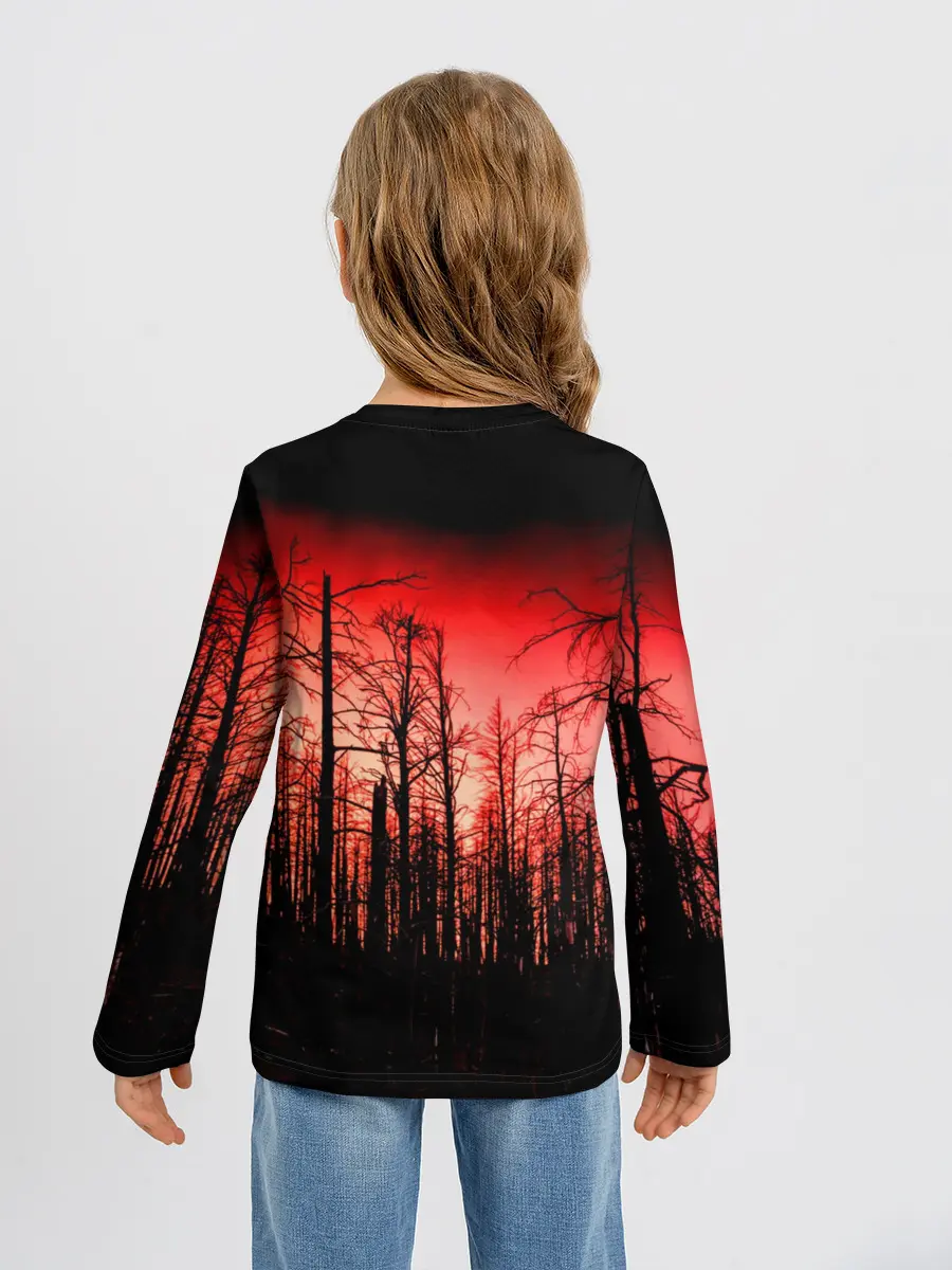 Детский лонгслив / Сиреноголовый Кровавый Лес