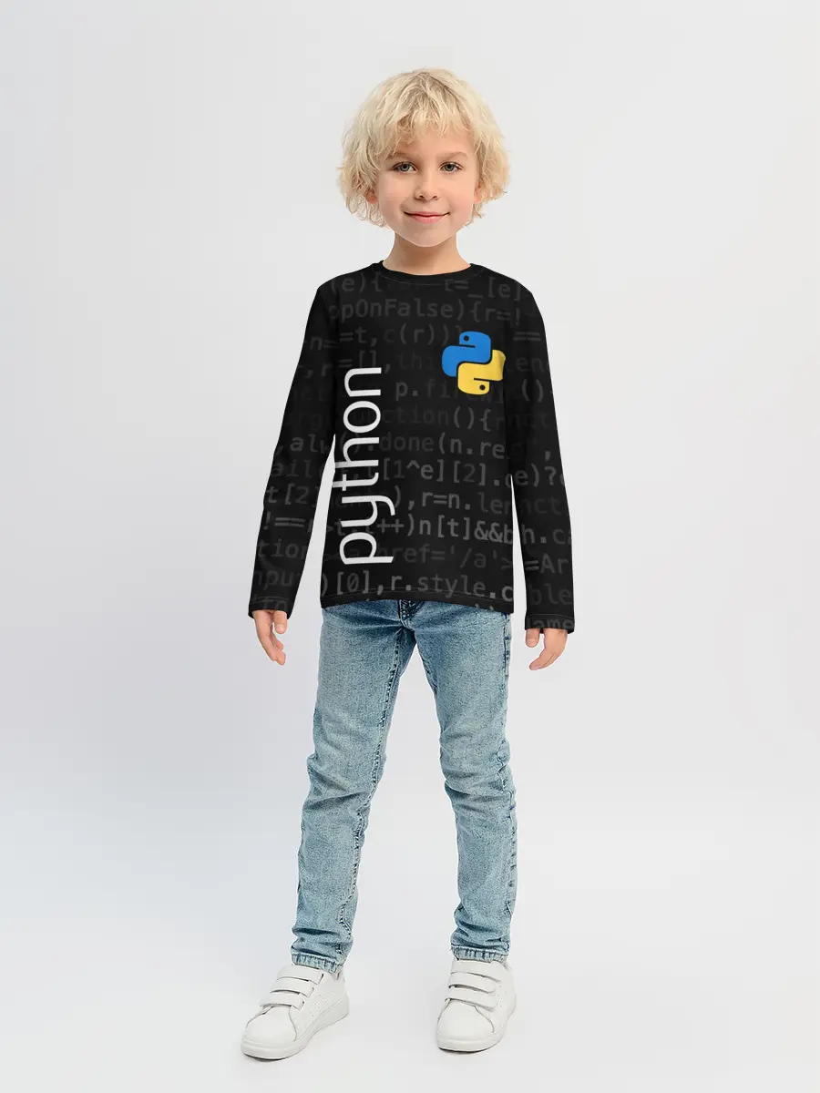 Детский лонгслив / PYTHON / ПАЙТОН