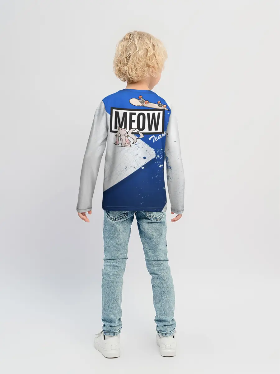 Детский лонгслив / Meow team