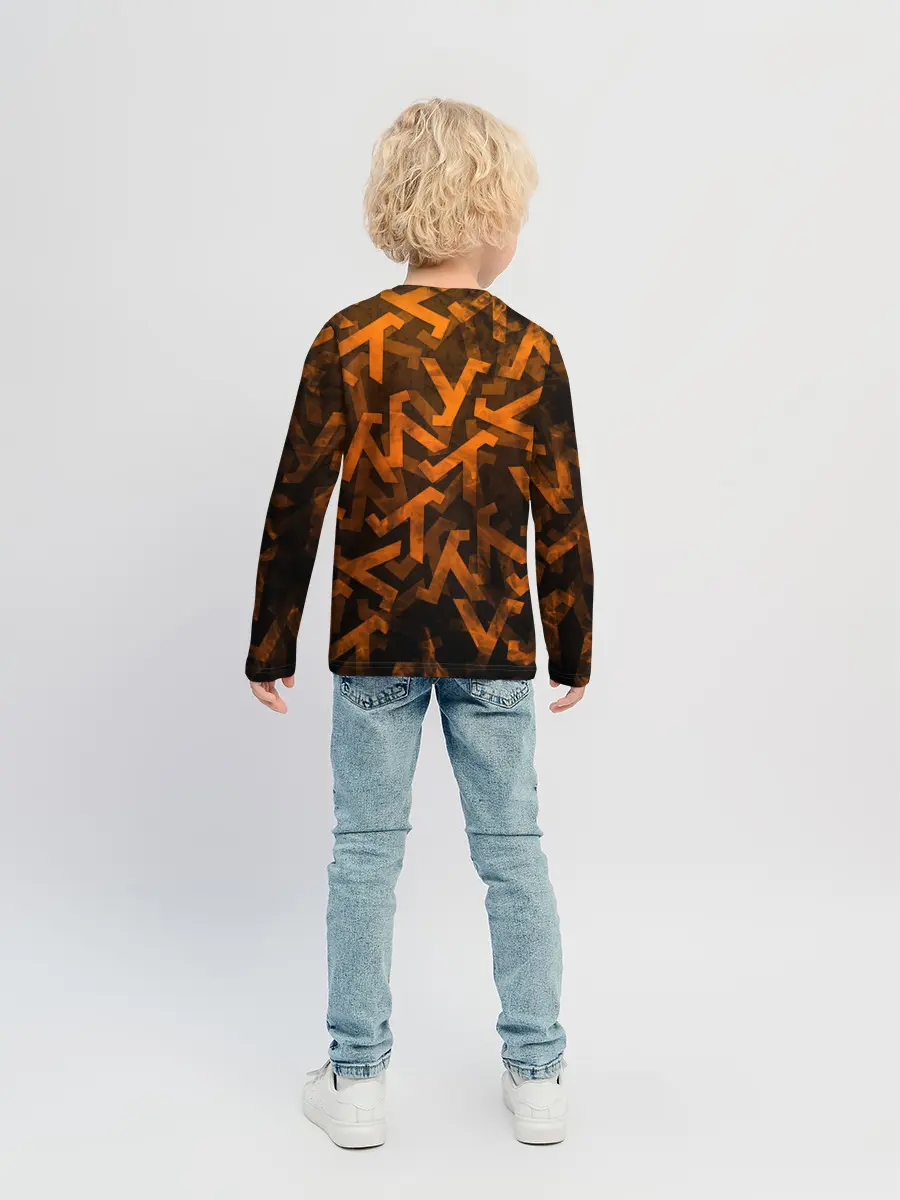 Детский лонгслив / ЛОГО КНОПКА | HALF-LIFE