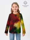 Детский лонгслив / Абстрактная мазаика витраж