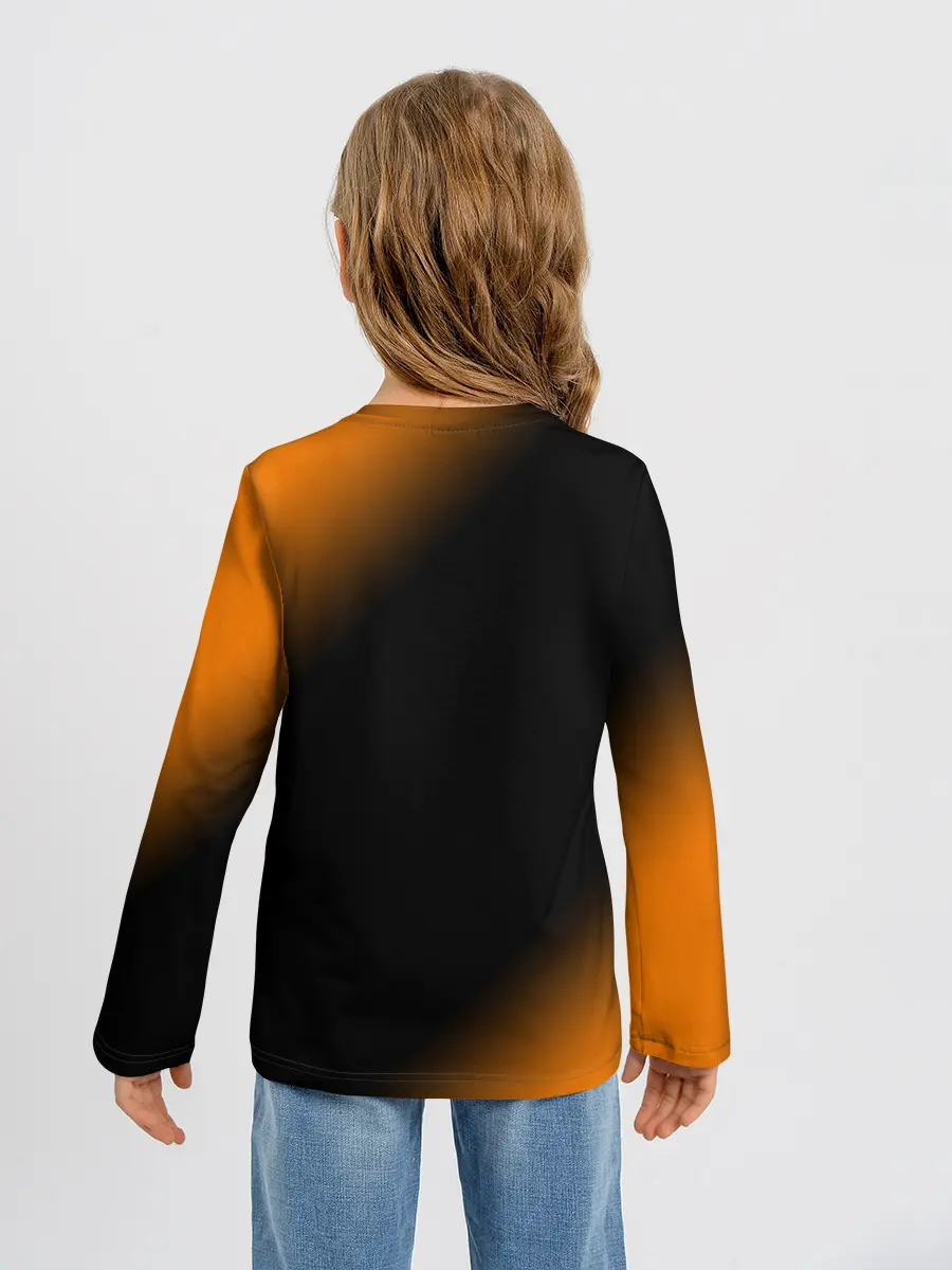 Детский лонгслив / Лисичка - Градиент