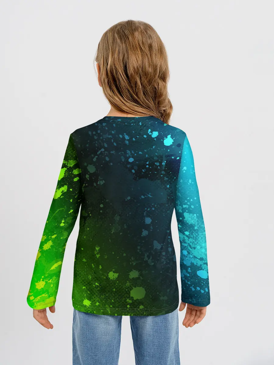 Детский лонгслив / ПАБГ New State - Брызги