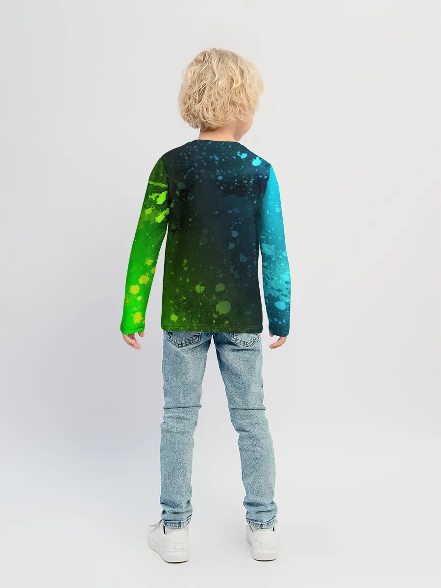 Детский лонгслив / ПАБГ New State - Брызги