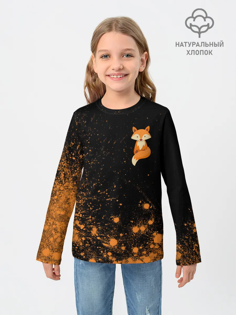 Детский лонгслив / Foxy - Paint