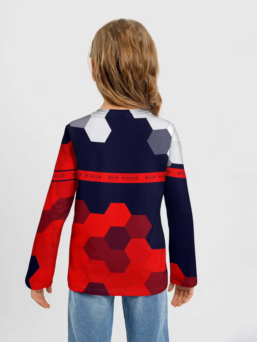 Детский лонгслив / New World - Соты