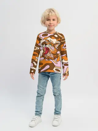 Детский лонгслив / Грозный кот