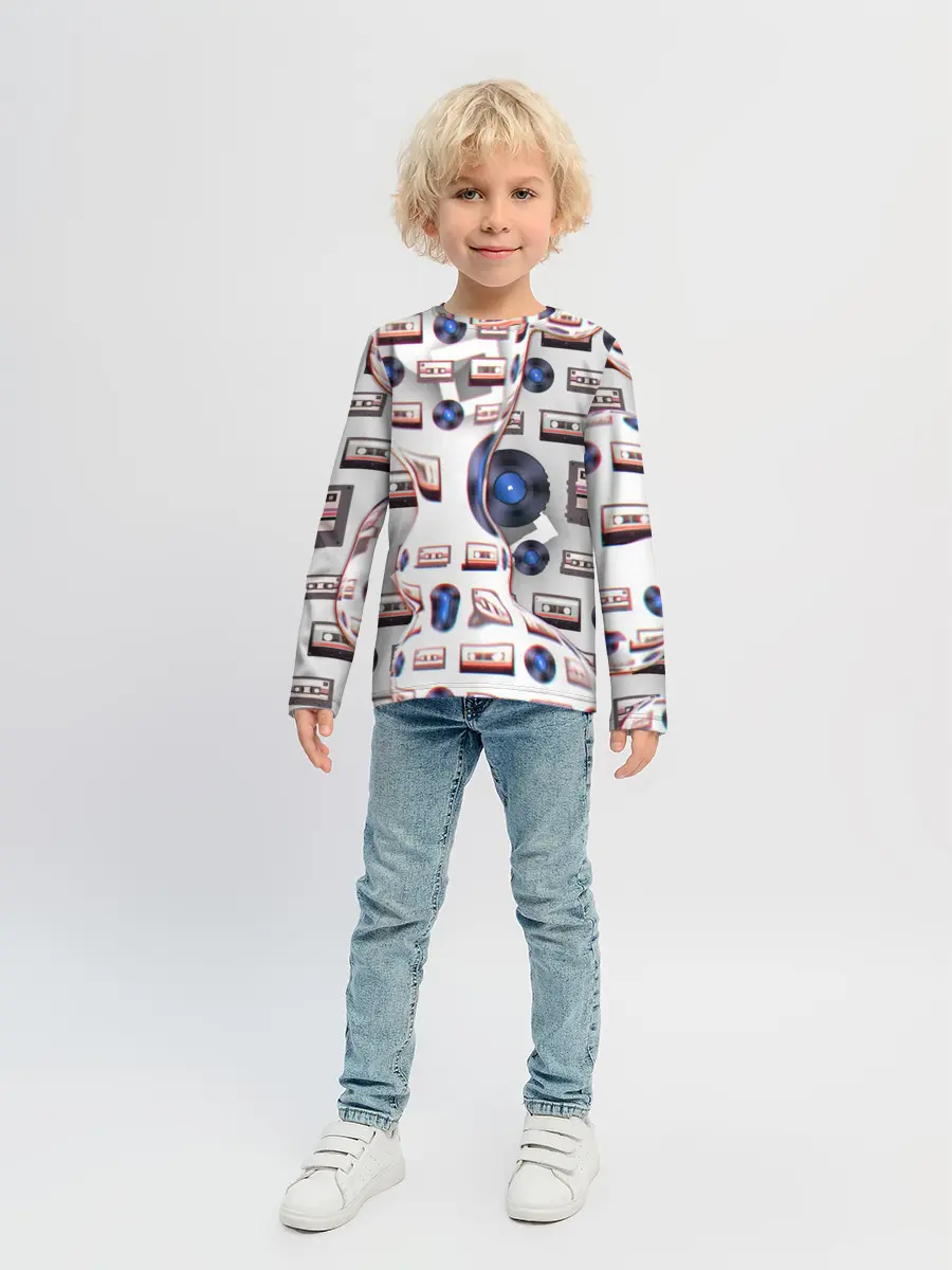 Детский лонгслив / дискотека 80
