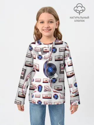 Детский лонгслив / дискотека 80