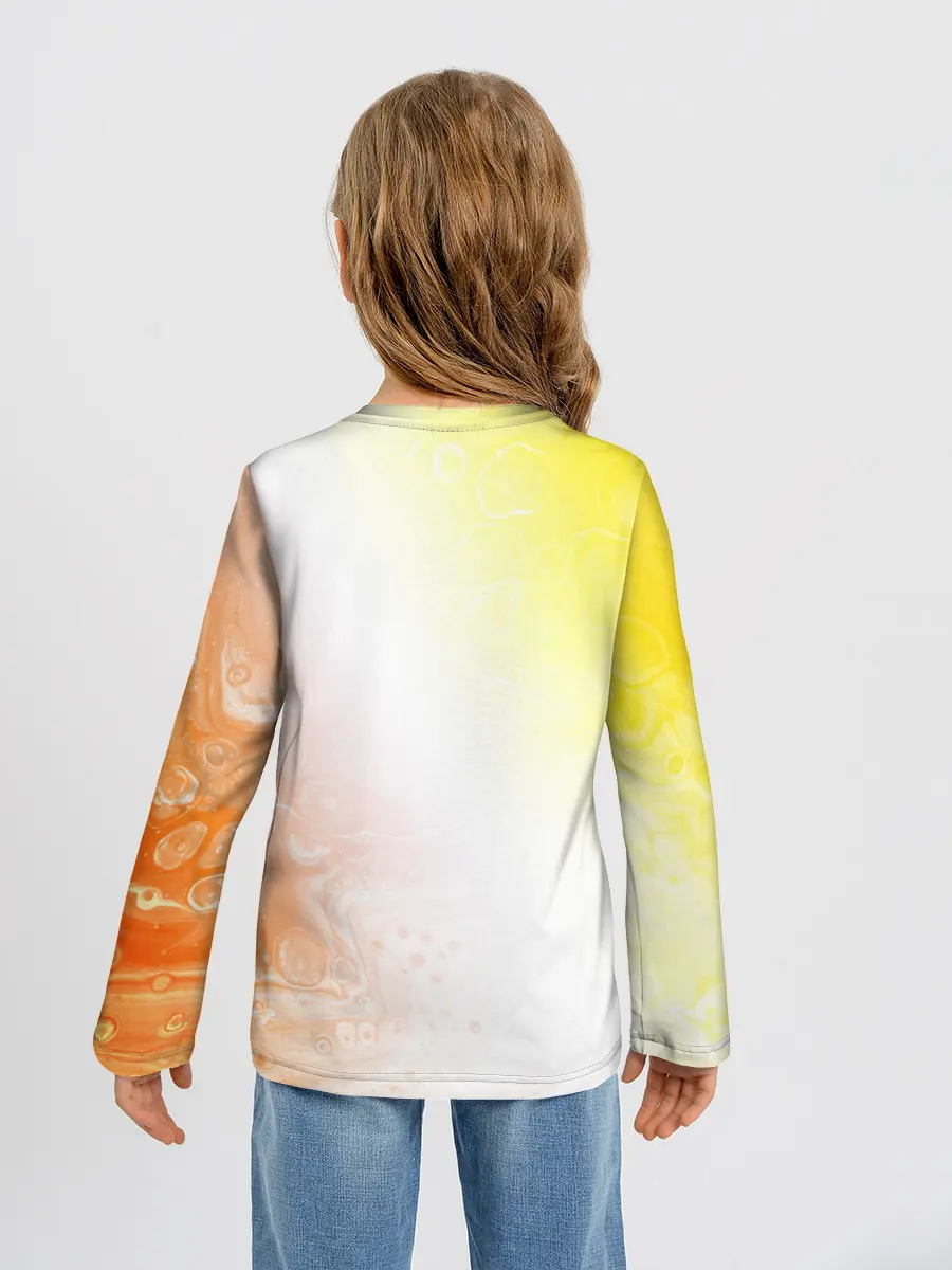 Детский лонгслив / Поп Ит - Кружок - Разводы