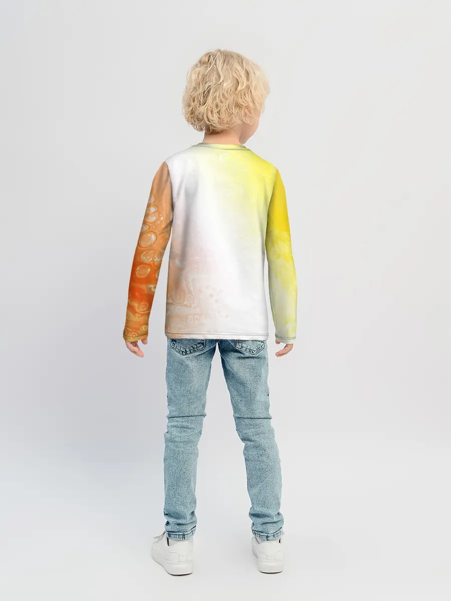 Детский лонгслив / Поп Ит - Кружок - Разводы