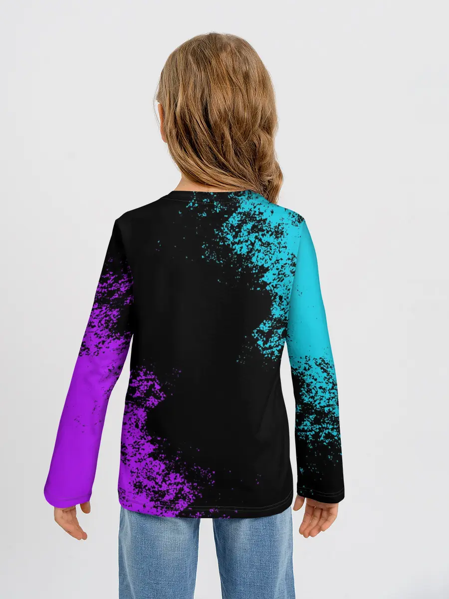 Детский лонгслив / НЕОНОВЫЙ СИРЕНОГОЛОВЫЙ