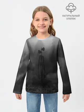 Детский лонгслив / СИРЕНОГОЛОВЫЙ / ТУМАННЫЙ ЛЕС